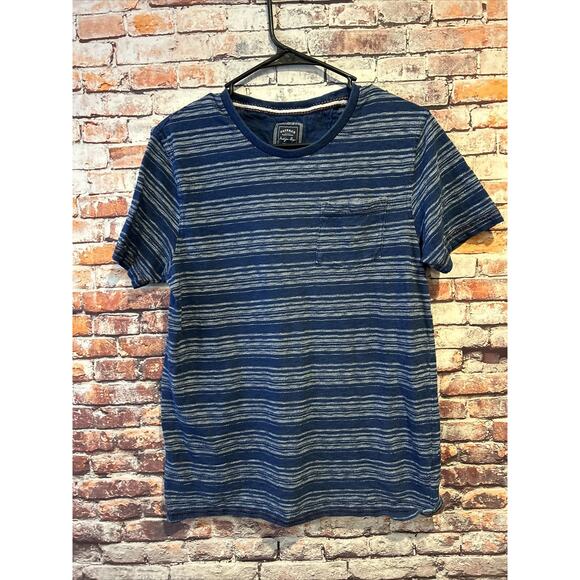 Blue Striped Fatface Short Sleeve Shirt Men’s Size Small - Picture 1 of 5